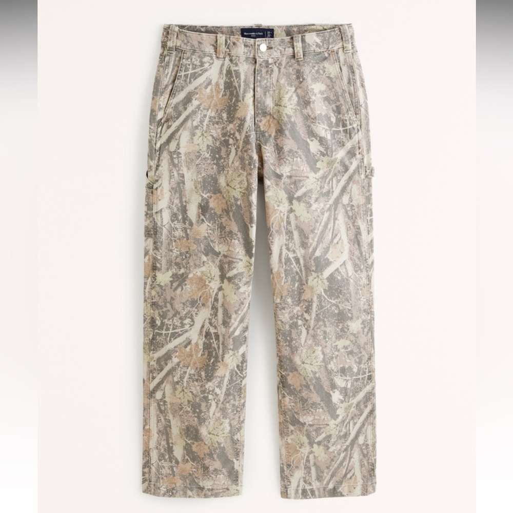 Men’s Abercrombie Camo Loose Straight Pant